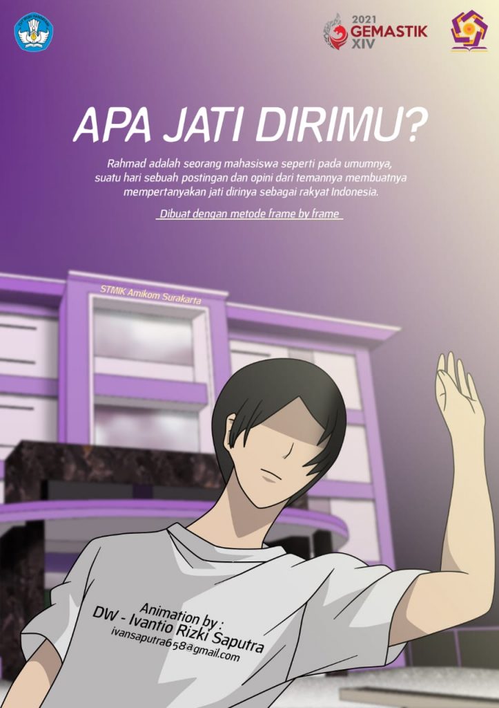 poster apa jati dirimu ivantio STMIK AMIKOM Surakarta