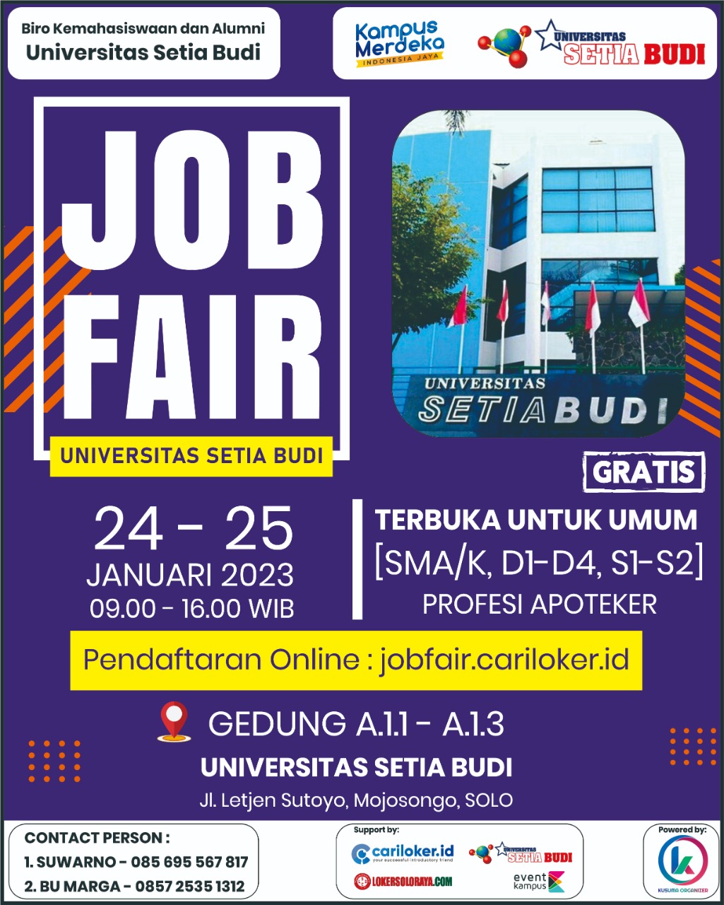 USB Job Fair 2023 STMIK AMIKOM Surakarta