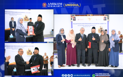 Pelantikan dan Pengambilan Sumpah Jabatan Ketua STMIK AMIKOM Surakarta Periode 2026–2030