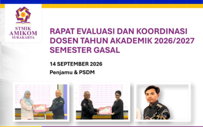STMIK AMIKOM Surakarta Gelar Rapat Dosen Evaluasi dan Koordinasi Semester Ganjil 2026/2027